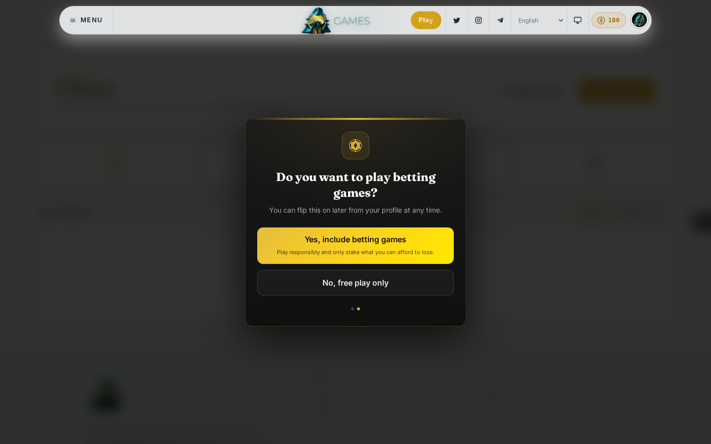 The betting question that follows it